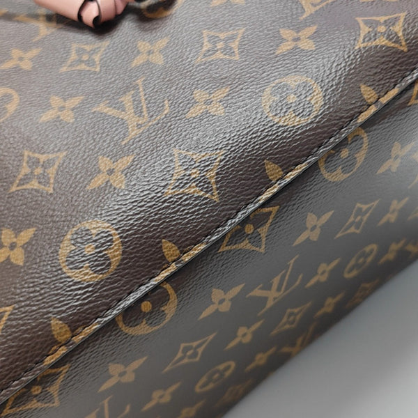 NÉONOÉ MM Monogram Coated Canvas Brown