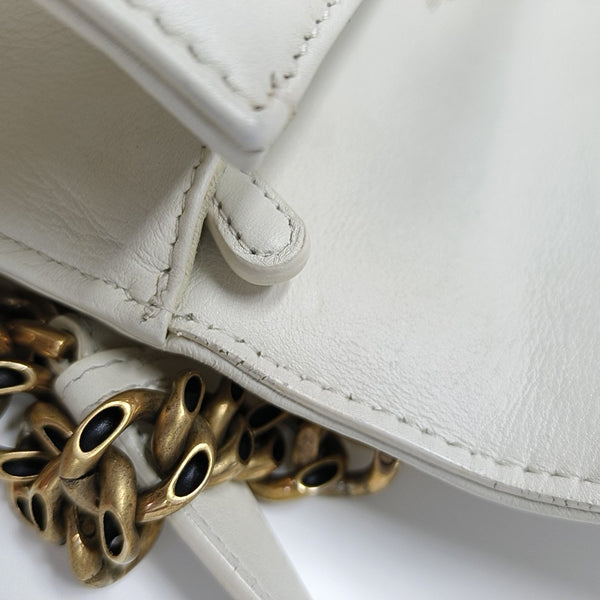 Diorama Small Cannage Calfskin White