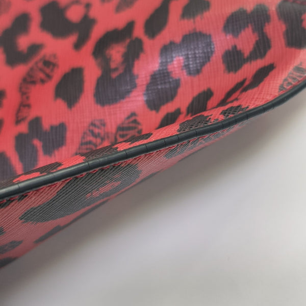 Calfskin Clutch Red
