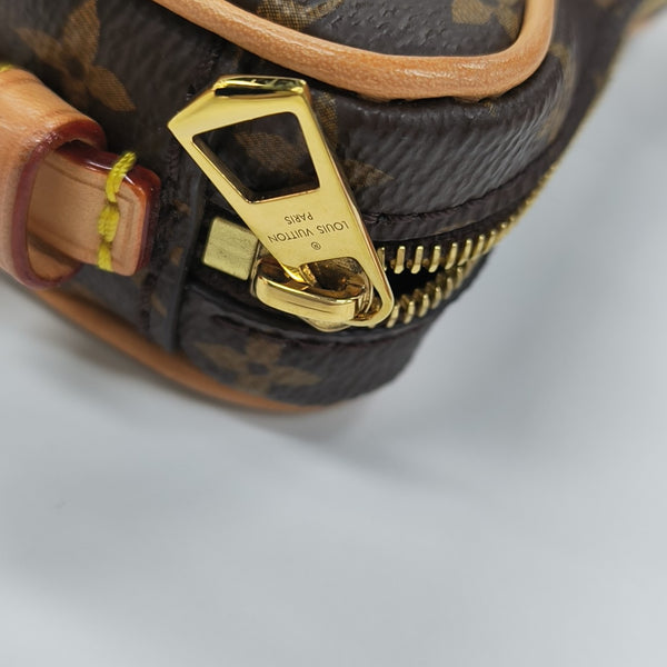 CROISSANT Monogram Coated Canvas Brown