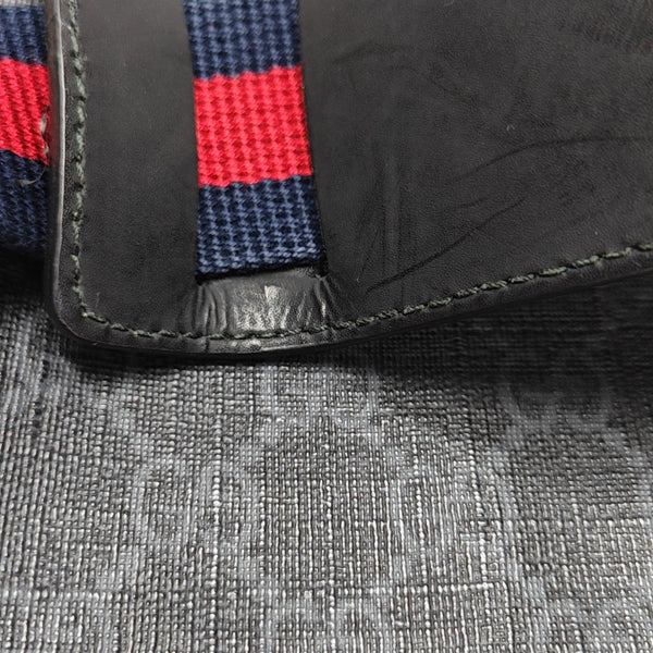 GG Imprime Small Monogram Coated Canvas Black
