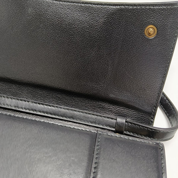 Hourglass Small Calfskin Black