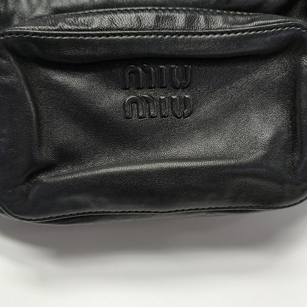 Lambskin Top Handle Bag Black