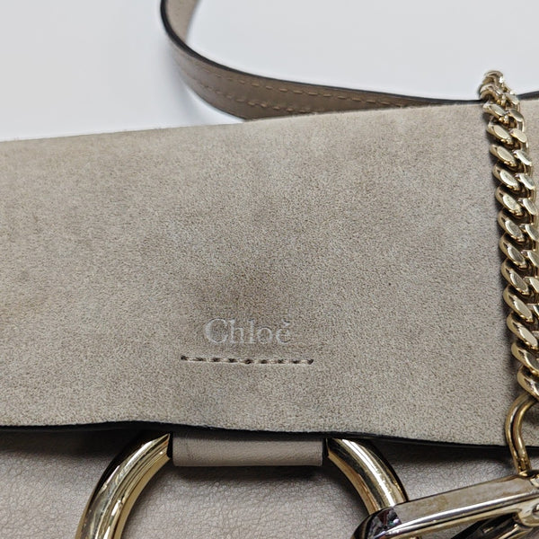 Faye Small Calfskin Gray
