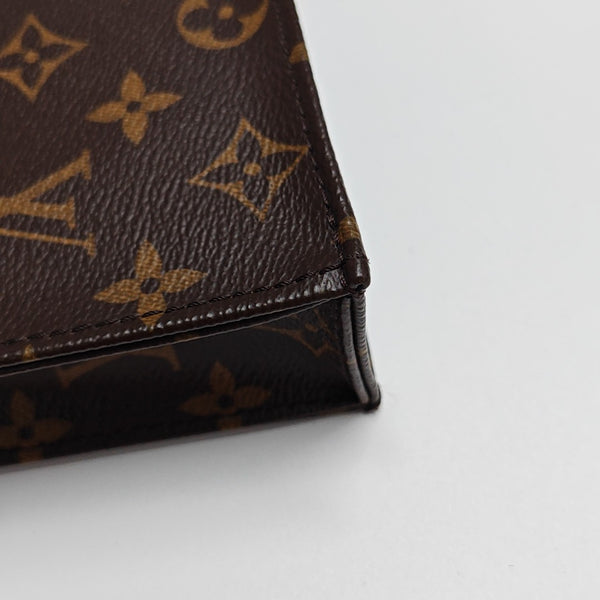 SAC PLAT Mini Monogram Coated Canvas Brown