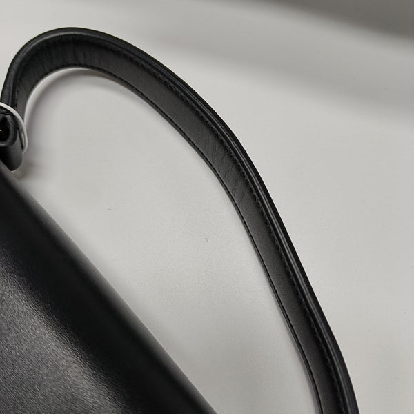 Calfskin Top Handle Bag Black