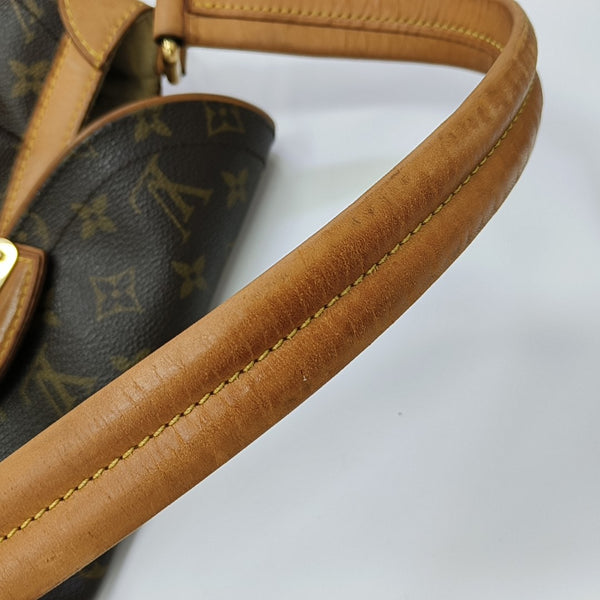 BEVERLY MM Monogram Coated Canvas Brown