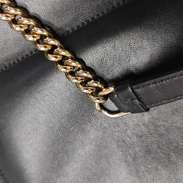 Quilted Calfskin Shoulder Bag Black