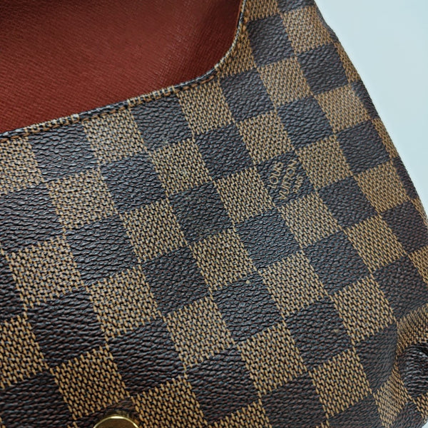 MUSETTE TANGO Damier Ebene Coated Canvas Brown