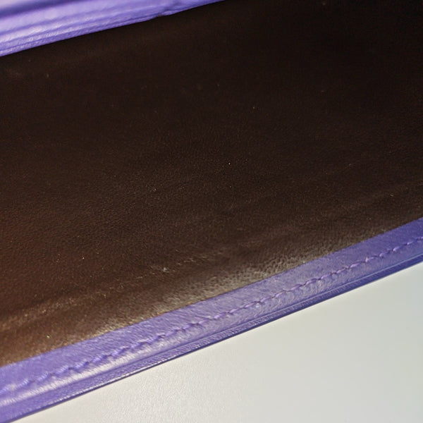 Calfskin Wallet Purple