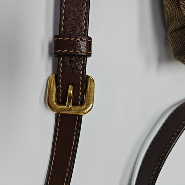 Canvas Shoulder Bag Brown