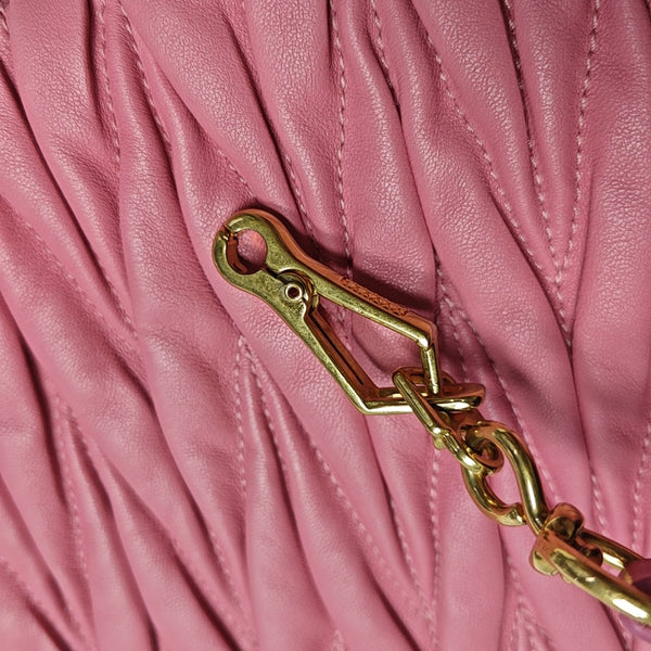 Matelassé Quilted Lambskin Red