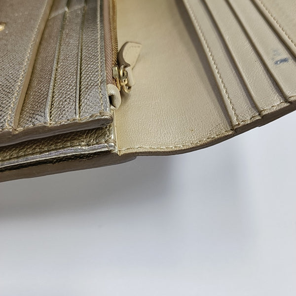 Calfskin Wallet Beige