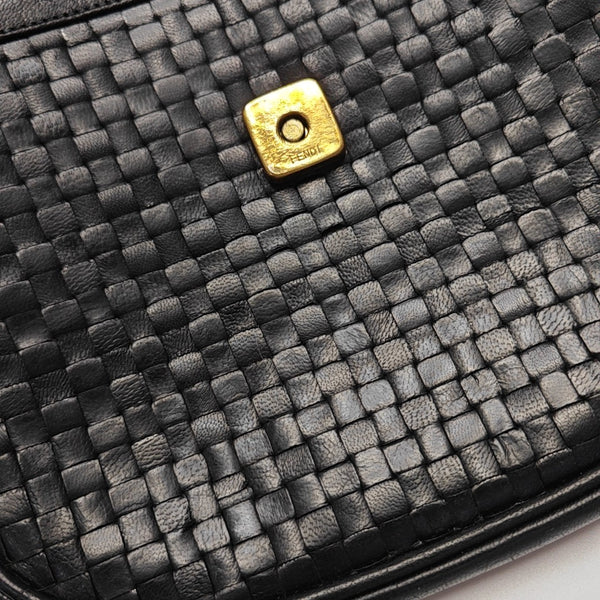 Calfskin Shoulder Bag Black