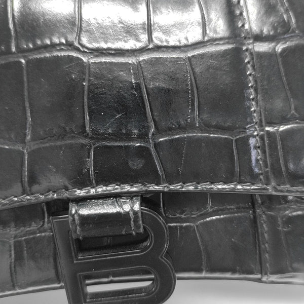 Hourglass Small Calfskin Black