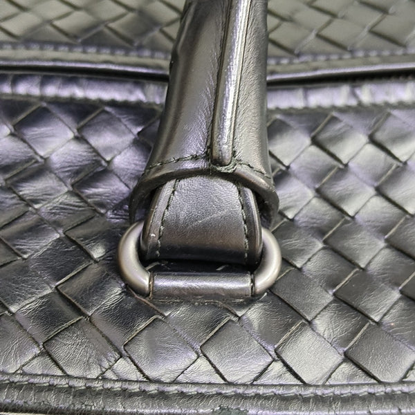 Calfskin Top Handle Bag Black