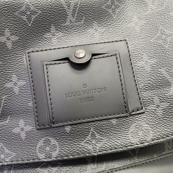 VOYAGER PM Monogram Coated Canvas Black