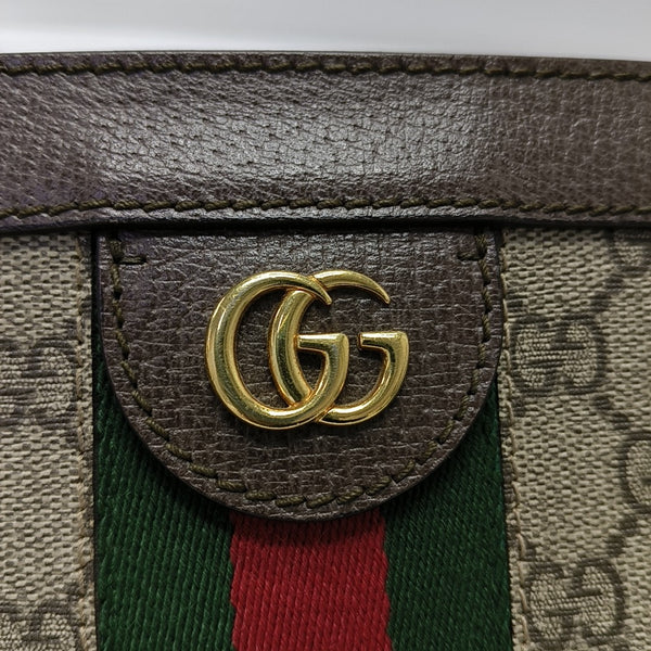Ophidia Small Monogram Lona Revestida Beige