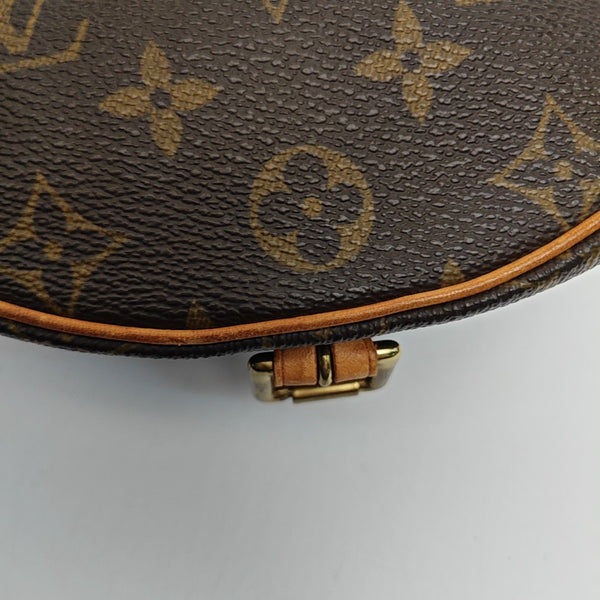 TAMBOURINE Monogram Coated Canvas Brown