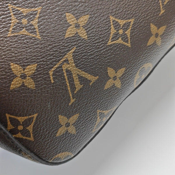 NÉONOÉ MM Monogram Coated Canvas Brown