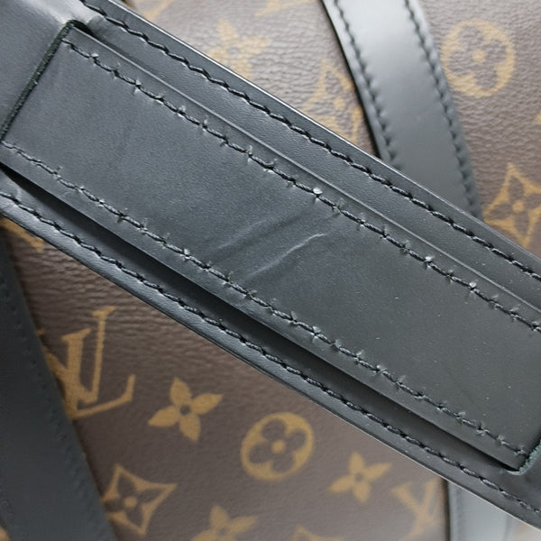 KEEPALL 45 Monogram Coated Canvas Brown