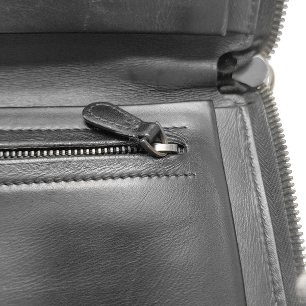 Calfskin Top Handle Bag Black