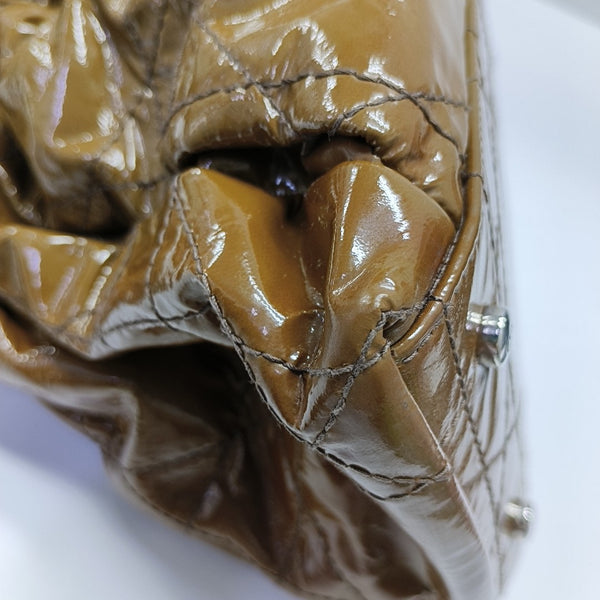 Le Trente Cannage Patent Leather Brown