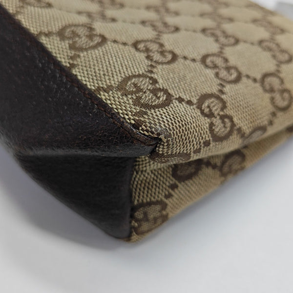 Monogram Canvas Clutch Brown