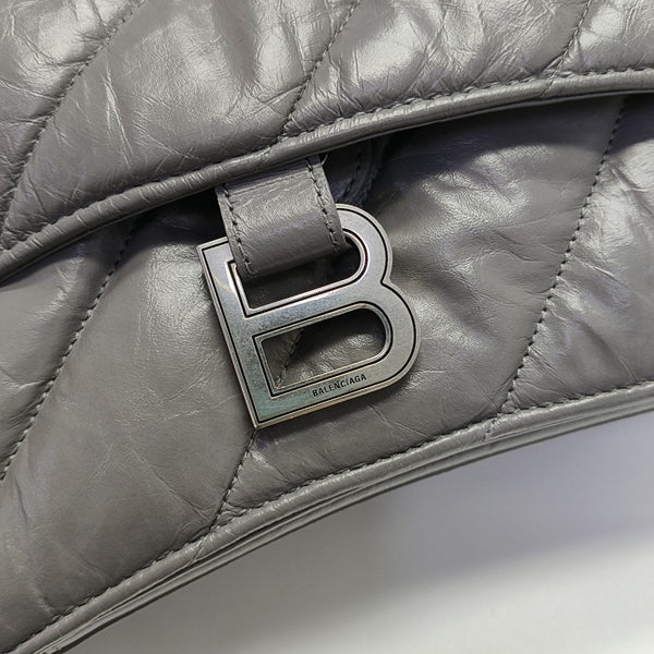 Hourglass S Quilted Lambskin Gray