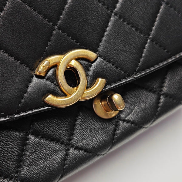 Quilted Lambskin Black