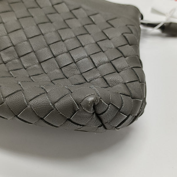 Lambskin Top Handle Bag Gray