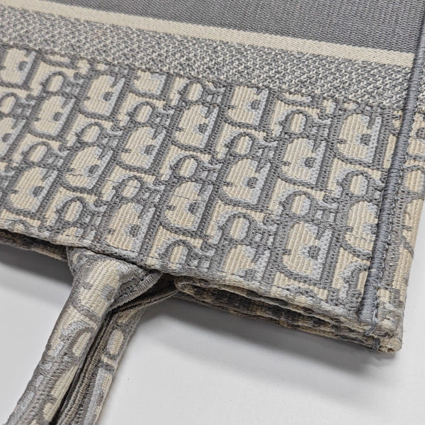 Book Tote Medium Oblique Canvas Gray