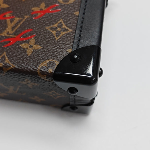 PETITE MALLE Monogram Coated Canvas Brown