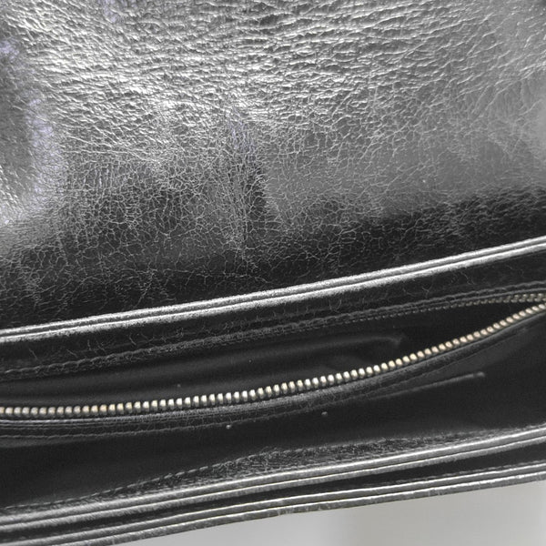 Calfskin Shoulder Bag Black
