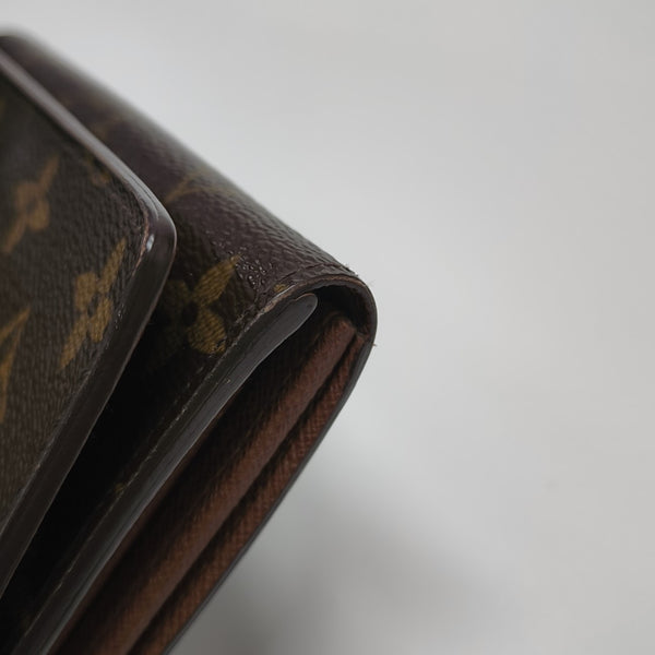 TRESOR Monogram Coated Canvas Brown Wallet
