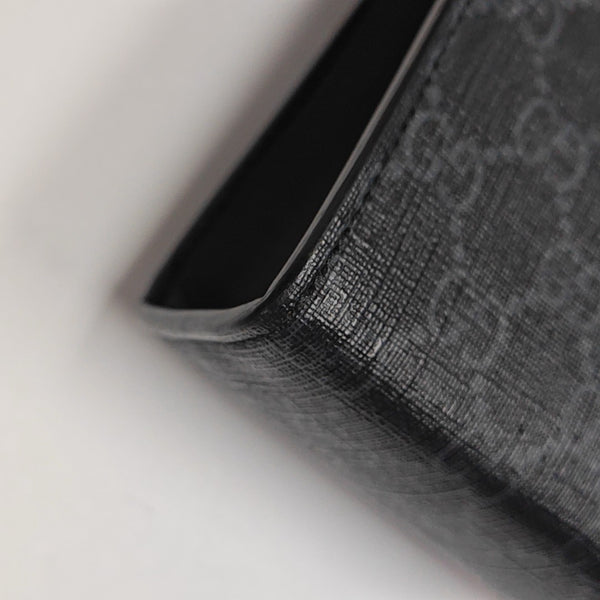 GG Supreme Monogram Coated Canvas Gray