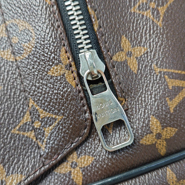 DISTRICT MM Monogram Coated Canvas Brown