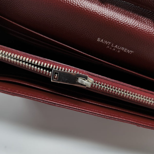 MONOGRAM Medium Chevron Calfskin Red