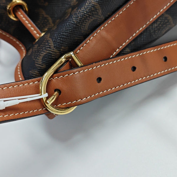 TRIOMPHE CANVAS Small Coated Canvas Brown