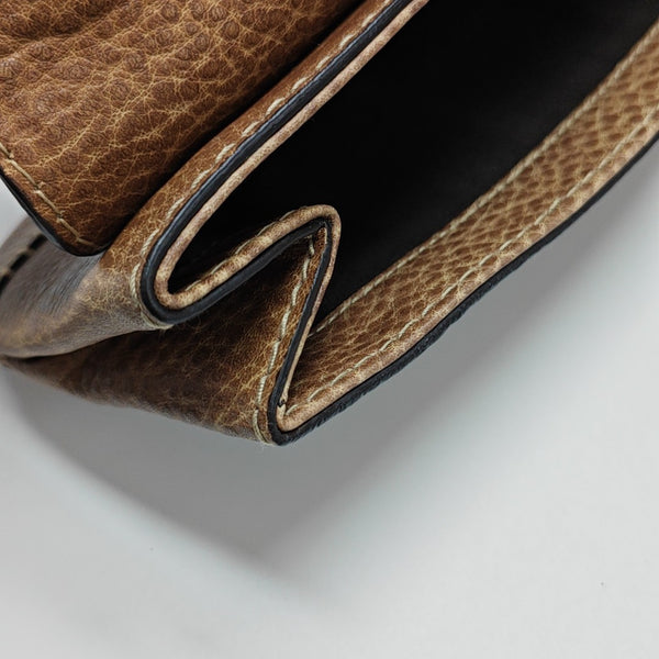 Calfskin Clutch Brown
