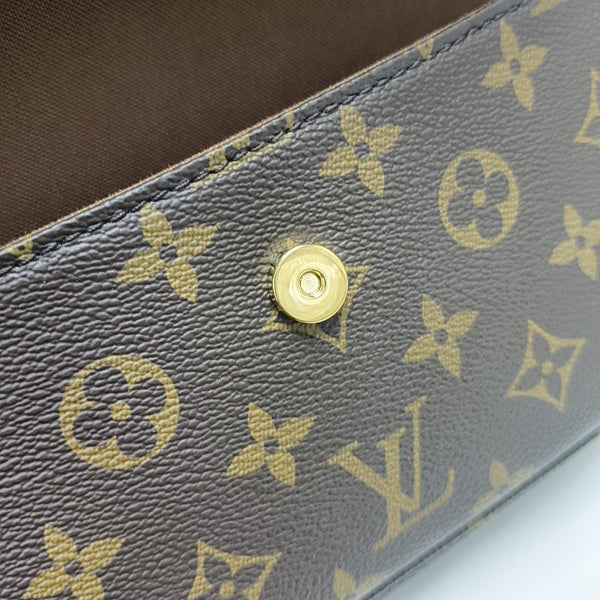 IVY Monogram Coated Canvas Brown