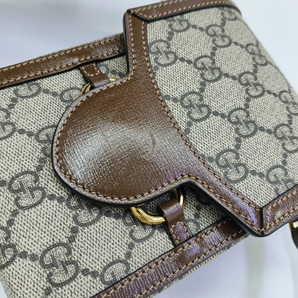 Horsebit 1955 Mini Coated Canvas Beige