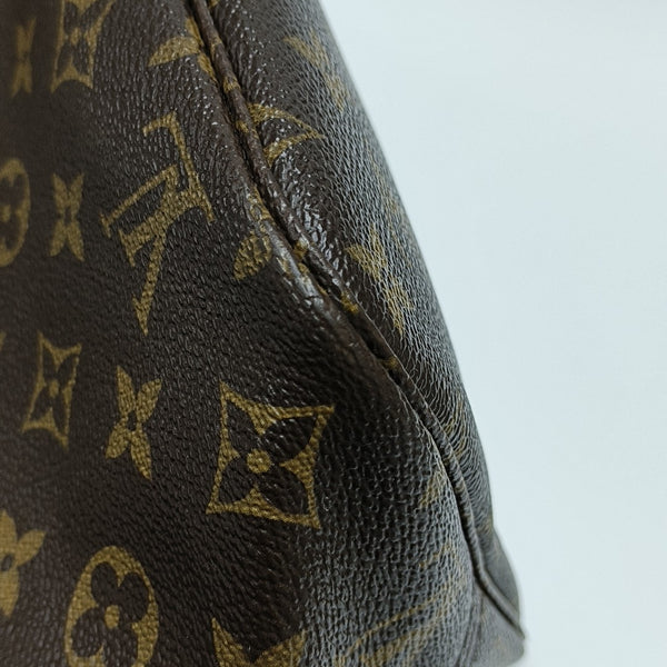 NEVERFULL MM Monogram Coated Canvas Brown