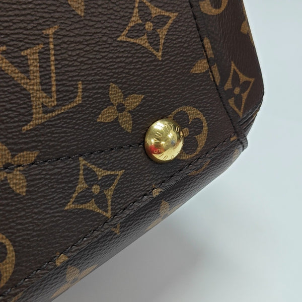 MONTAIGNE Monogram Coated Canvas Brown