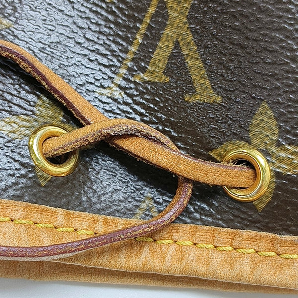 Authenticated pre-owned NÉONOÉ Nano Monogram Coated Canvas Brown - Bucket Bag at Looply