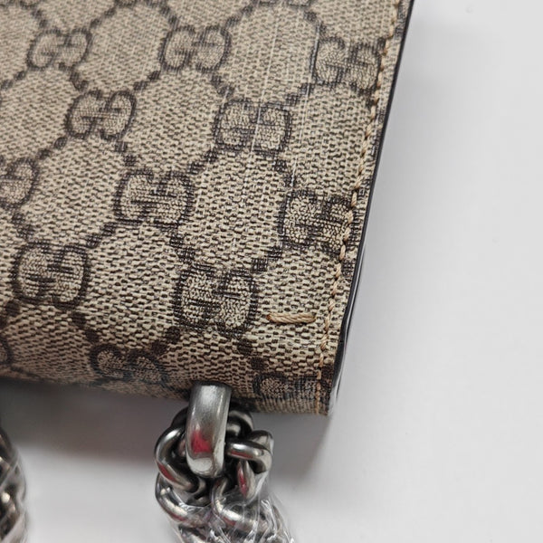Dionysus Mini Monogram Coated Canvas Beige