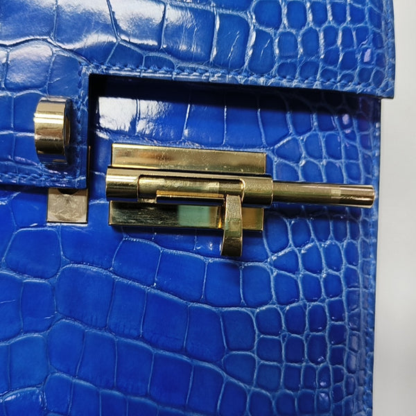 Verrou 17 Shiny Porosus Crocodile Blue