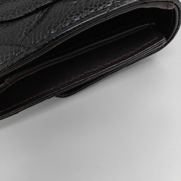CLASSIC FLAP Mini Quilted Grained Calfskin Black