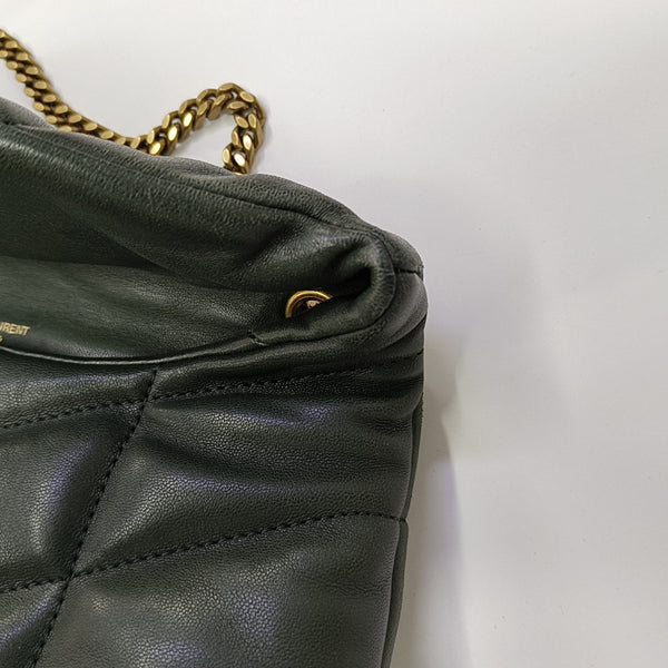 PUFFER Mini Quilted Lambskin Green