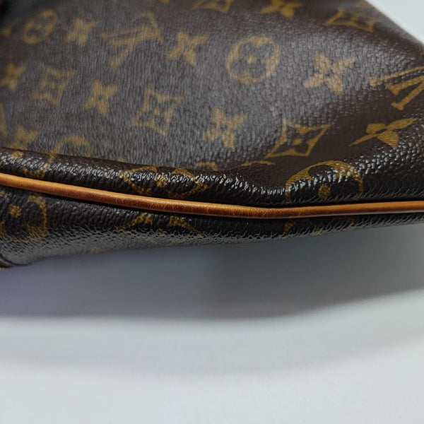 VALMY Monogram Coated Canvas Brown